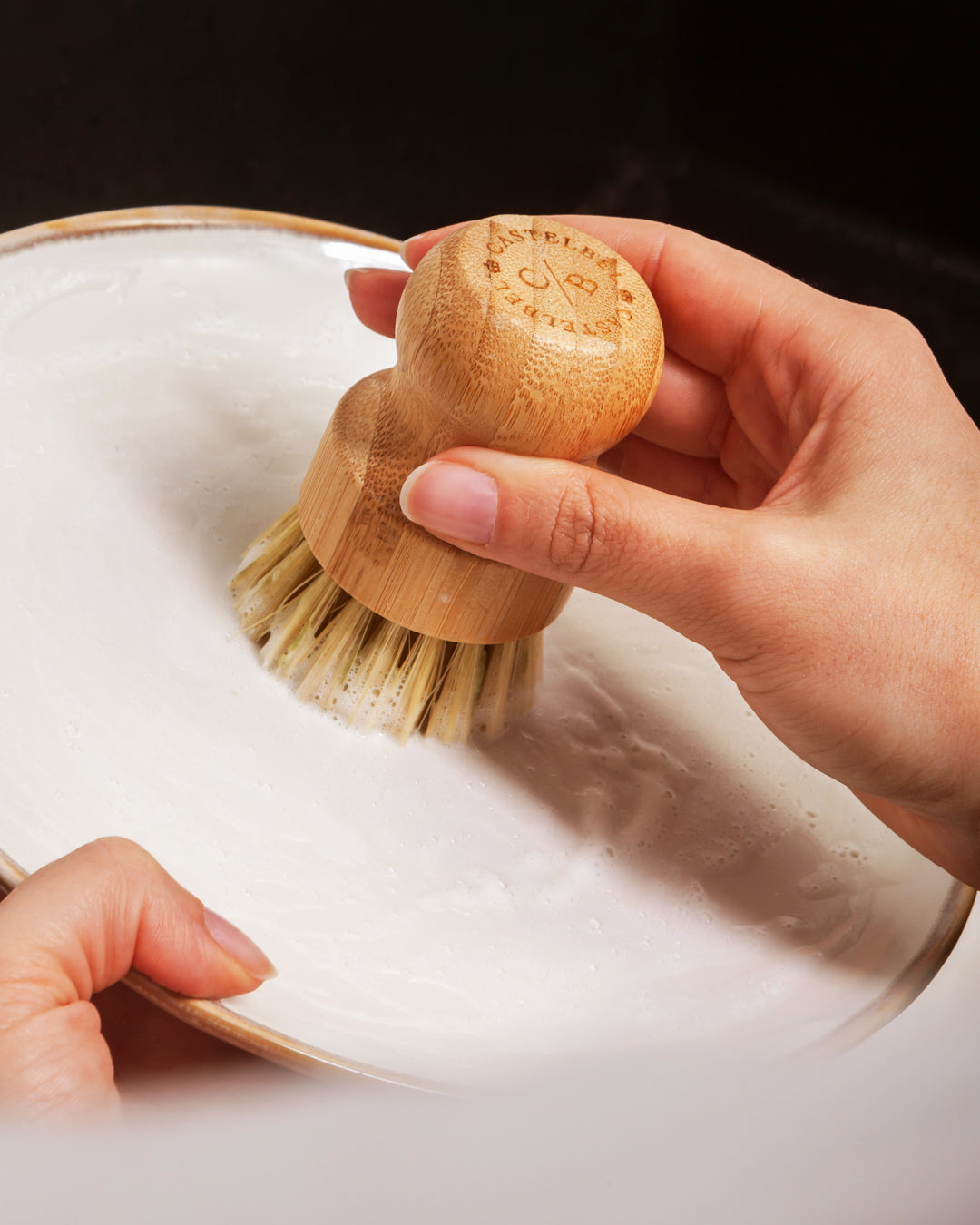 Sardine Dishwashing Soap & Bamboo Brush Set