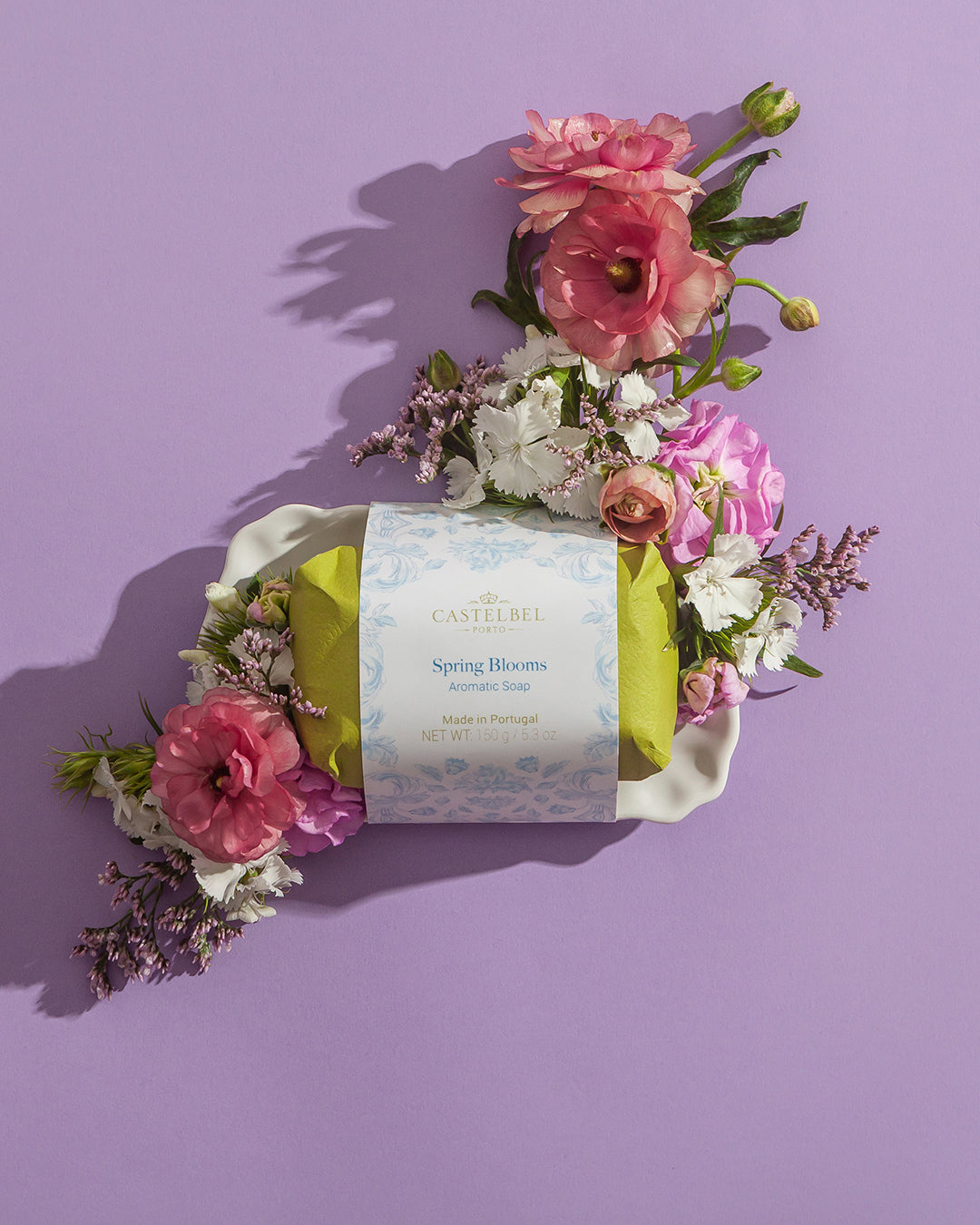 Spring Blooms Soap with Soap Dish 150g