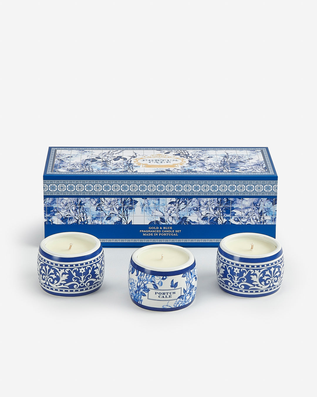 Gold&Blue Tealight Candle Set 3x70g