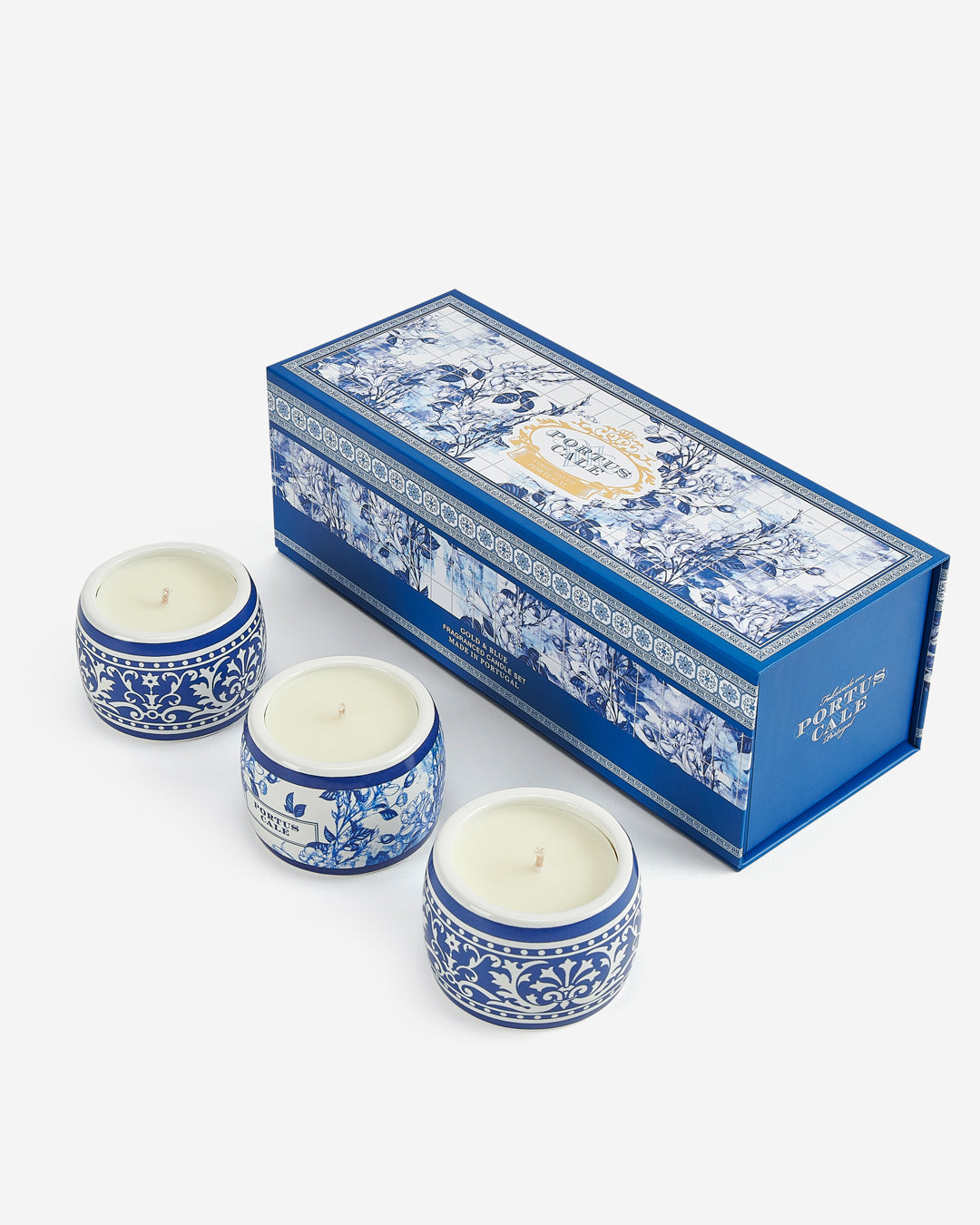 Gold&Blue Tealight Candle Set 3x70g